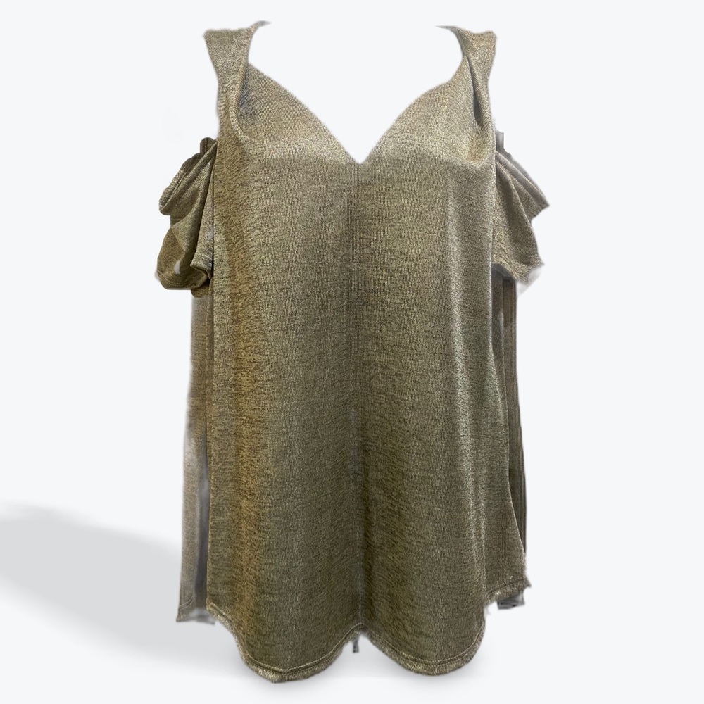 Juicy Couture Gold/Bronze Cold Shoulder Size L